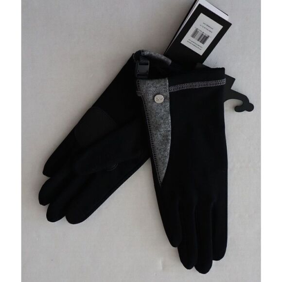 Echo EG0137 001 Women's Sz Medium Black Nylon Cashmere Blend Touch Gloves - Picture 3 of 5